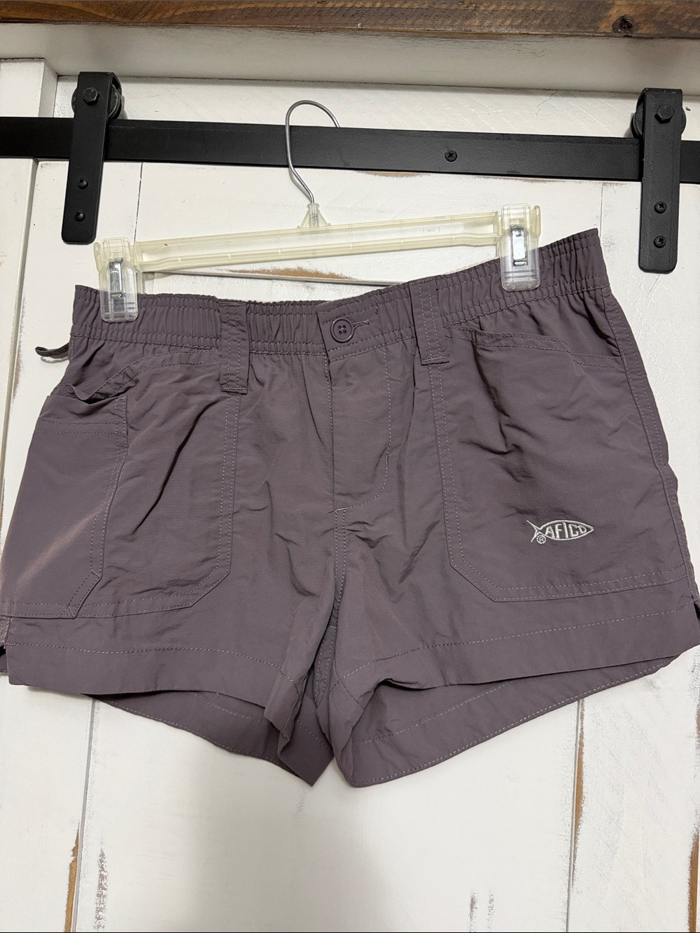 Aftco Women’s Athletic Shorts — Dusty Gray